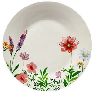 Brand New with Tags, Royal Norfolk English Floral Designer Ceramic Plates - S/12